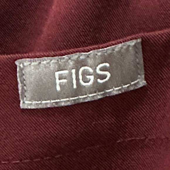 Figs Women's Straight Leg Pants - Burgundy - Picture 7 of 13